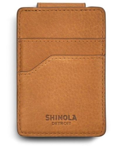Shinola Money-clip Leather Wallet - White