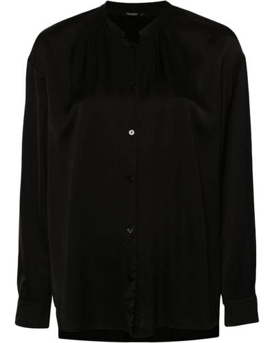 Transit Long-sleeves Wool Shirt - Black