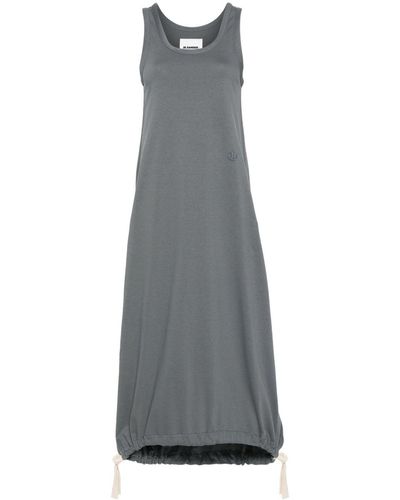 Jil Sander Cotton Maxi Dress - Grey