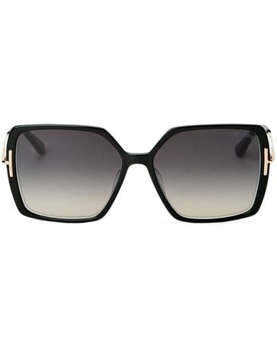 Tom Ford Joanna Tortoiseshell-frame Sunglasses - Black