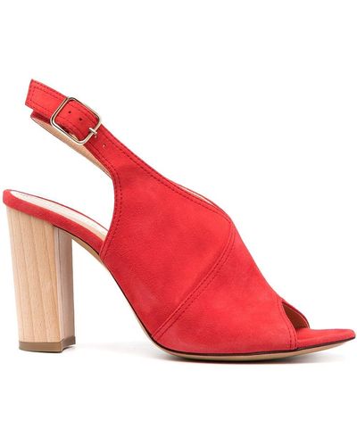 Tila March Arona Leather Sandals - Red
