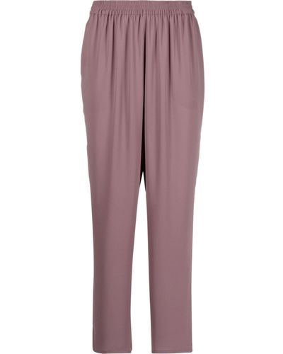 Gianluca Capannolo Elasticated-waistband Tapered Trousers - Purple