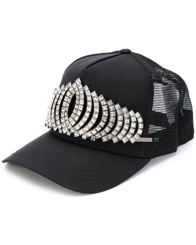 DSquared² Jeweled Tiara Cap - Black
