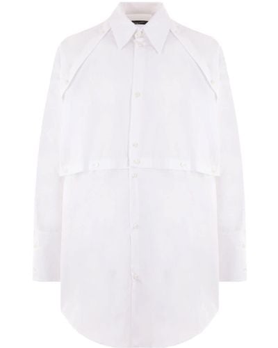 FEDERICO CINA Layered Cotton Shirt - White