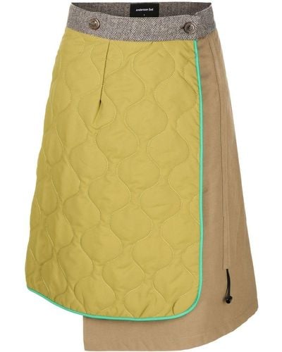 ANDERSSON BELL Reversible Quilted Wrap Skirt - Brown