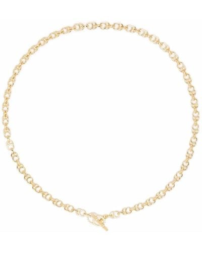 COURBET 18kt Recycled Yellow Gold Celeste Laboratory-grown Diamond Clasp Chain Necklace - Metallic