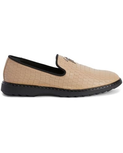 Giuseppe Zanotti Loafer mit Schlangen-Effekt - Mehrfarbig