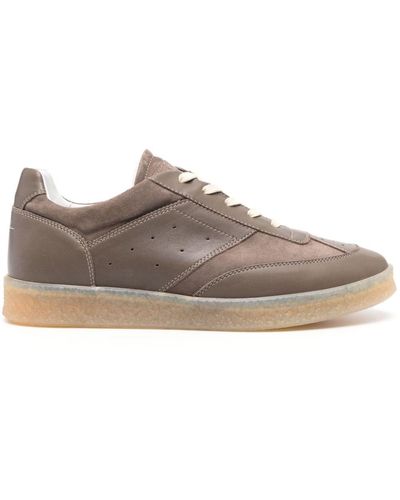 MM6 by Maison Martin Margiela Low-top Leather Trainers - Brown