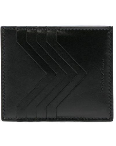 Rick Owens Square Leather Cardholder - Black