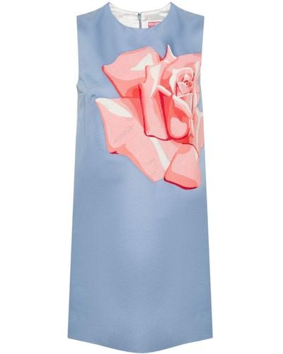 KENZO Mini-jurk Met Borduurwerk - Blauw