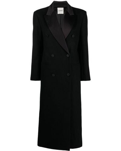 Sandro Emanuelle Wool-blend Coat - Black