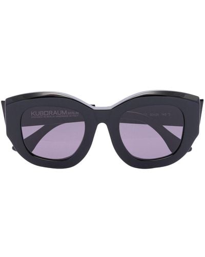 Kuboraum B2 Oversized Sunglasses - Men's - Acetate/acrylic - Blue