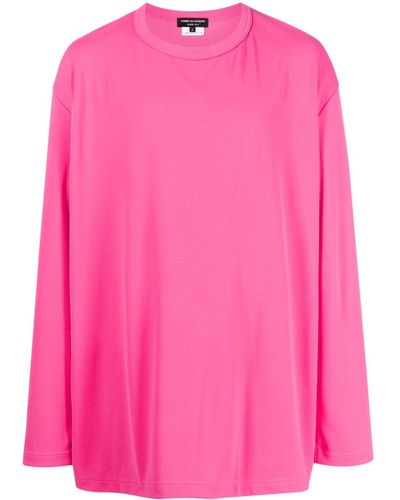 Comme des Garçons Cut-out Detailing Long-sleeve T-shirt - Pink