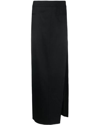 Genny Side-slit Maxi Skirt - Black