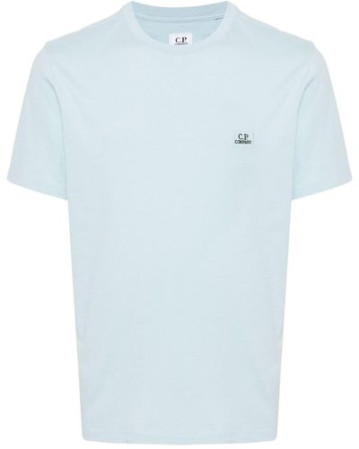 C.P. Company Logo-appliqué Cotton T-shirt - Blue