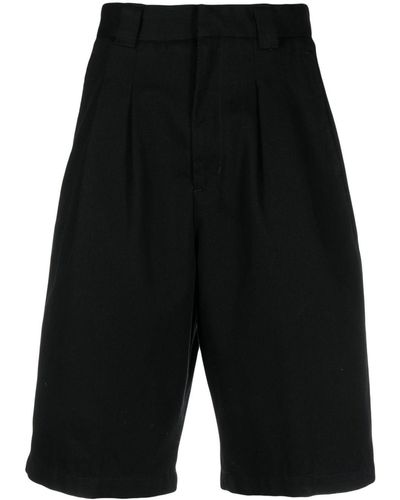 Carhartt Logo-patch Knee-length Shorts - Black