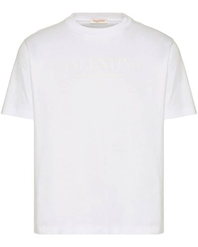 Valentino Garavani T-shirt en coton à logo imprimé - Blanc