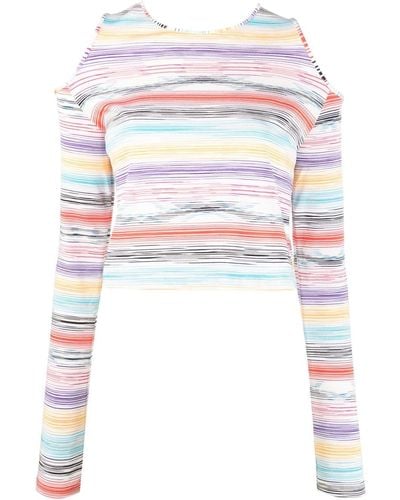 Missoni Stripe-print Knitted Top - White