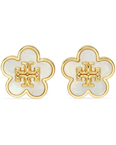 Tory Burch Kira Flower Gold-plated Stud Earrings - Metallic