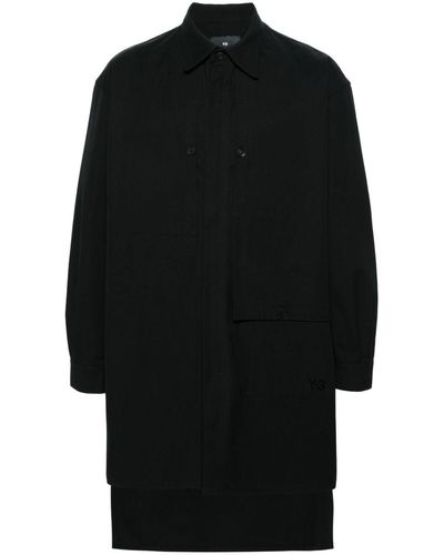 Y-3 Workwear Cotton Shirt Jacket - Black