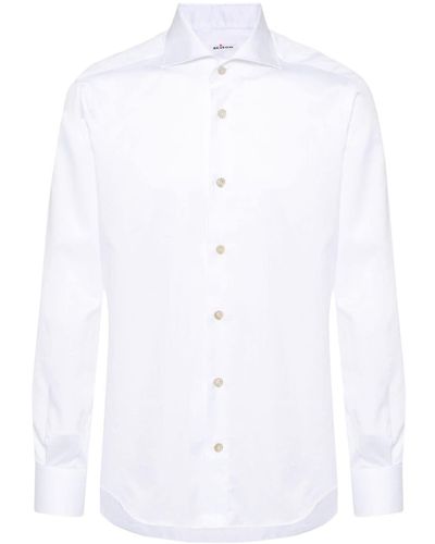 Kiton Long-sleeve cotton shirt - Weiß