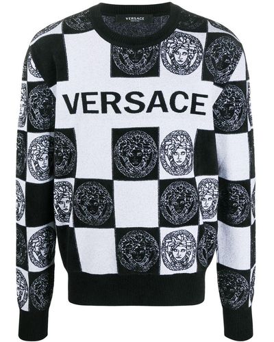 Versace Trui Met Logo - Zwart