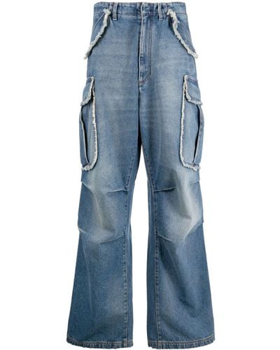 DARKPARK Low-rise Wide-leg Jeans - Blue