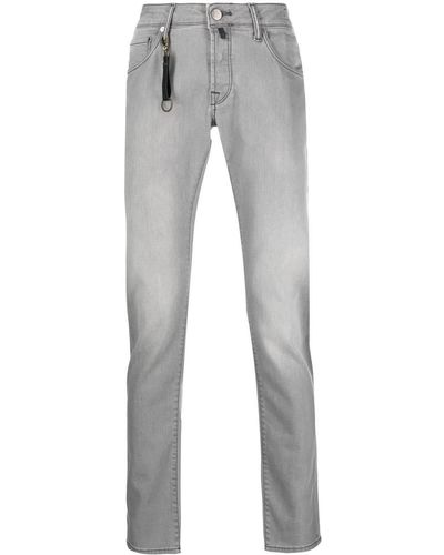 Incotex Klassische Straight-Leg-Jeans - Grau