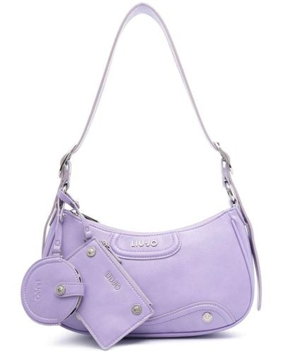 Liu Jo Logo-lettering Shoulder Bag - Purple