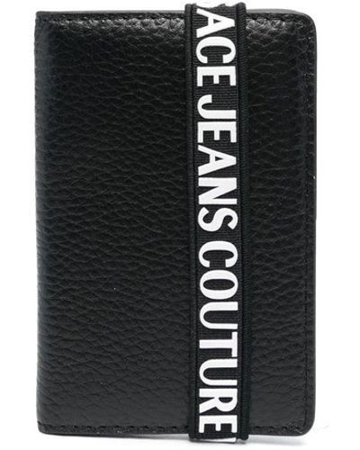 Versace Jeans Couture Billetera con letras del logo - Negro