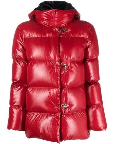Fay Padded Down Jacket - Red