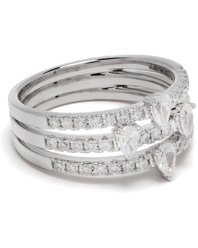 PERSÉE 18kt White Gold Diamond Ring - Gray