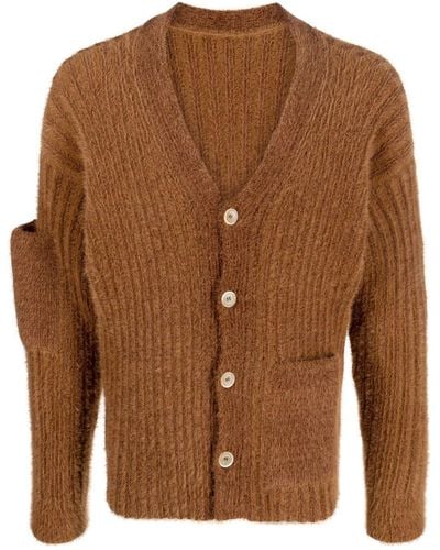 Jacquemus Giacca Le Cardigan Neve - Marrone