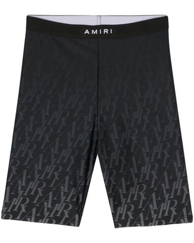 Amiri Pantalones cortos de running con logo - Negro