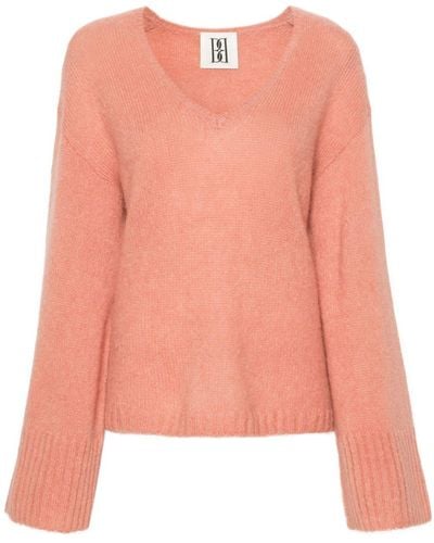 By Malene Birger Cimone V-neck Sweater - Pink