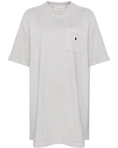 Carhartt T-shirt Nelson Grand en coton biologique - Blanc