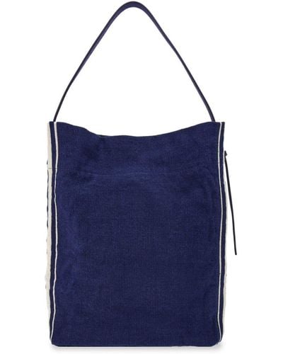 Ferragamo Jacquard fabric tote bag - Blau