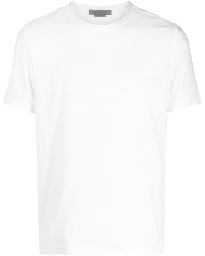 Corneliani T-Shirt mit Logo - Weiß