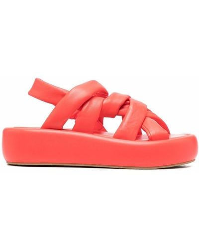 Robert Clergerie Ange Crossover Strap Sandals - Pink