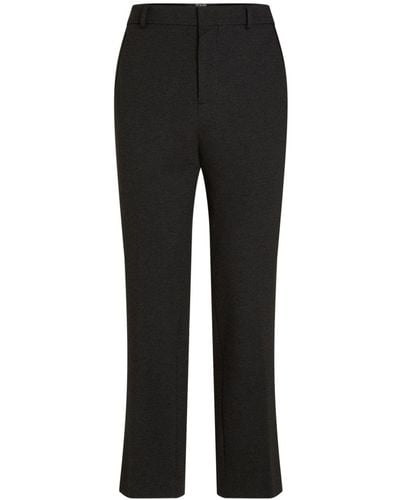Karl Lagerfeld Tailored Straight-leg Pants - Black