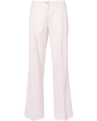 Coperni Check-pattern Tailored Flared Trousers - Pink