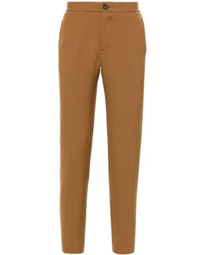 Sandro Tapered Tailored Pants - Brown