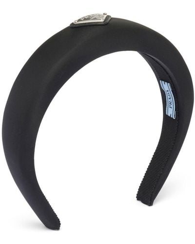Prada Re-nylon Haarband - Zwart