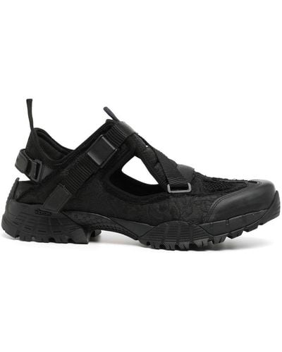 Yume Yume Touch-strap Cotton-blend Sneakers - Black