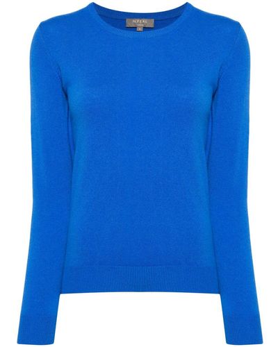 N.Peal Cashmere Evie Organic-cashmere Sweater - Blue