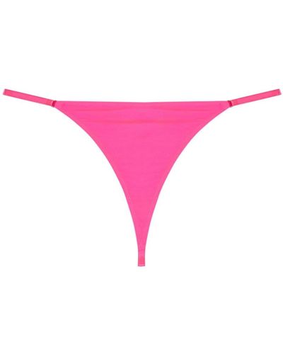 DIESEL Ufst-d-string Logo-plaque Thong - Pink