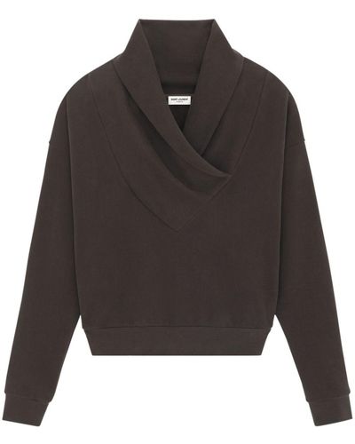 Saint Laurent Sweater Met Ronde Hals - Grijs