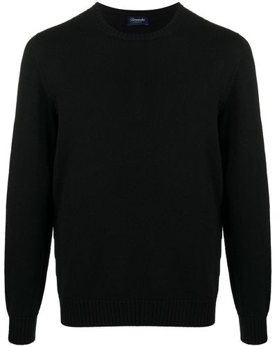 Drumohr Round-neck Sweater - Black