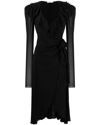 Philosophy Di Lorenzo Serafini Ruched-detail Midi Dress - Black