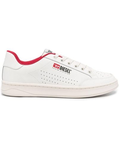 DIESEL S-athene Vtg Leather Trainers - White